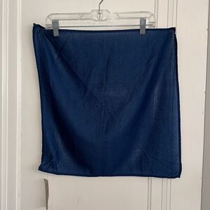 NWT Bella Dahl‎ navy blue cotton square scarf